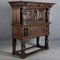 Antique Renaissance Secretaire with Plastic Carvings and Free-Standing Figures, 1880s 44