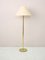 Scandinavian Floor Lamp with Gold Base, 1960s, Image 1