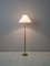 Lampe Scandinave en Laiton avec Abat-jour en Papier, 1960s 2