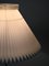 Scandinavian Brass Lamp with Paper Lampshade, 1960s, Image 10