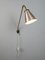 Skandinavische Wandlampe aus Metall, 1950er 2