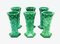 Bohemian Glass & Malachite Vases or Liquer Glasses, 1980s, Set of 6, Image 3