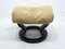 Upholstered Teak Stool or Ottoman, 1980s, Image 2