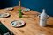 Large Bohemian Farm Table with Black Feet, 1970s 3