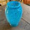 Modernist Turquoise and Black Murano Glass Vase from VeArt, 1980s 6