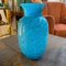 Modernist Turquoise and Black Murano Glass Vase from VeArt, 1980s 2