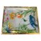 Hollywood Regency Flora and Fauna Tray in Brass and Acrylic Glass from Guzzini, Italy, 1980s, Image 1