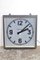 Horloge Industrielle Vintage avec Éclairage, 1980s 1