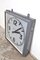 Vintage Industrial Clock with Lighting, 1980s 7