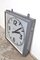 Vintage Industrial Clock with Lighting, 1980s, Image 7