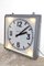 Vintage Industrial Clock with Lighting, 1980s 4