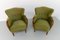 Fauteuils Art Déco en Velours Vert, Danemark, 1940s. Lot de 2 7