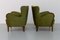 Danish Art Deco Green Velvet Lounge Chairs, 1940s. Set of 2 4