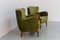 Danish Art Deco Green Velvet Lounge Chairs, 1940s. Set of 2 9