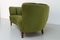 Danish Art Deco Green Velvet Banana Sofa, 1940s 19