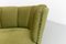 Danish Art Deco Green Velvet Banana Sofa, 1940s, Image 14