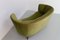 Danish Art Deco Green Velvet Banana Sofa, 1940s 9