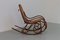Brown Bentwood Rocking Chair, 1950s, Image 2