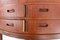 Danish Teak Corner Cabinet with Curved Front, 1950s 13