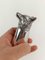 Mid-Century Figural Silver-Plated Wolf Head Barware Stirrup Cup, 1970s 3