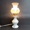 Alabaster Table Lamp with Glass Shade, Spain, 1970s 2
