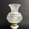 Alabaster Tischlampe mit Glasschirm, Spanien, 1970er 6