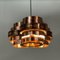 Danish Copper Pendant attributed to Werner Schou for Coronell Elektro, 1970s 2