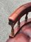 Buttoned Back Captains Swivel Chair in Red Leather, Image 8