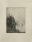 Wladyslaw Jahl, Don Quixote Observing, Etching, 1951, Image 1
