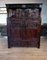 Narrow Oak Carved Court Cupboard 1
