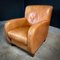 Vintage Cognac Leather Club Armchairs, Set of 2 3