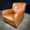 Vintage Cognac Leather Club Armchairs, Set of 2, Image 3