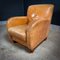 Vintage Cognac Leather Club Armchairs, Set of 2 8