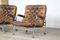 Karin Lounge Chairs in Tan Leather by Bruno Mathsson for Dux, 1970s, Set of 2 4