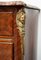 Antique French Chest of Drawers in Precious Exotic Wood with Red Marble Top, Image 4