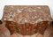 Antike Französische Kommode aus Exotischem Edelholz mit Roter Marmorplatte 5