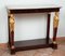 Antique French Empire Console Table in Mahogany with Marble Top, Image 7