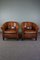 Club Chairs with Black Piping, Set of 2 1
