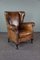 Vintage Brown Leather Armchairs 1