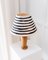 Mid-Century Domus Wooden Table Lamp with Lampshade, 1960s 5