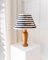 Mid-Century Domus Wooden Table Lamp with Lampshade, 1960s 1