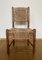 Vintage North American Rustic Wooden Chair with Woven Back and Seating, Image 2