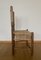 Vintage North American Rustic Wooden Chair with Woven Back and Seating 6