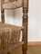 Vintage North American Rustic Wooden Chair with Woven Back and Seating 15