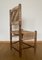 Vintage North American Rustic Wooden Chair with Woven Back and Seating 4