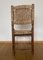 Sedia vintage nordamericana in legno rustico con schienale e seduta intrecciati, Immagine 7