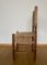 Sedia vintage nordamericana in legno rustico con schienale e seduta intrecciati, Immagine 9