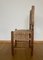 Vintage North American Rustic Wooden Chair with Woven Back and Seating 9