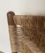 Vintage North American Rustic Wooden Chair with Woven Back and Seating, Image 14