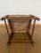 Vintage North American Rustic Wooden Chair with Woven Back and Seating 16